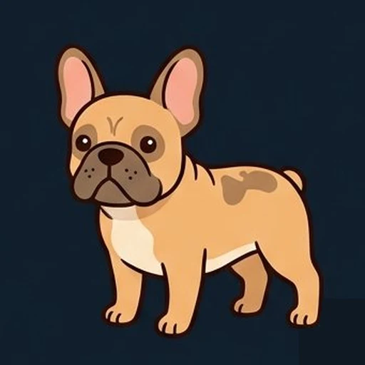 フレンチブルドッグのイラスト
