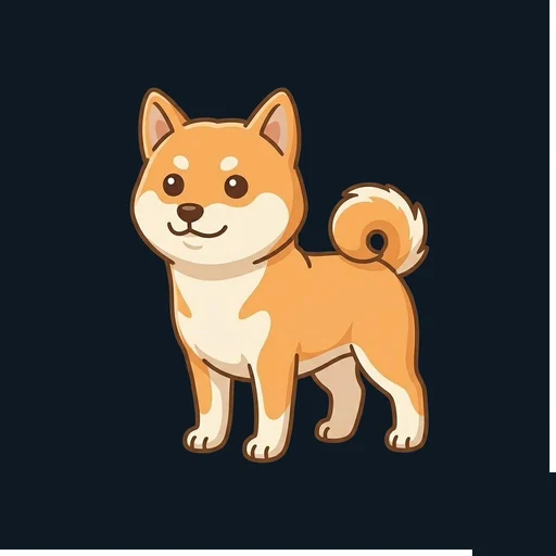柴犬のイラスト